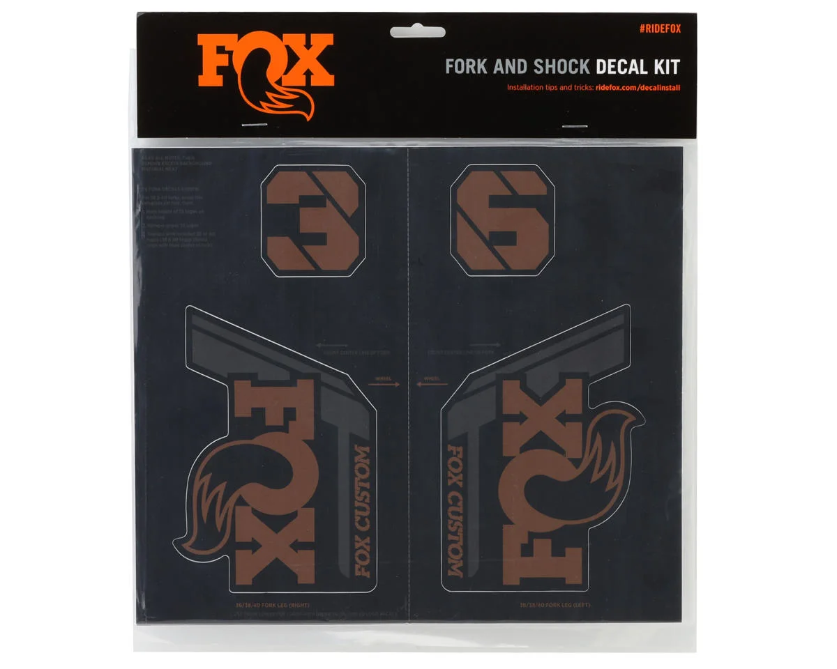 Fox Suspension Custom Decal Kit (Root Beer) (All Models Except Step Casts) - view 2